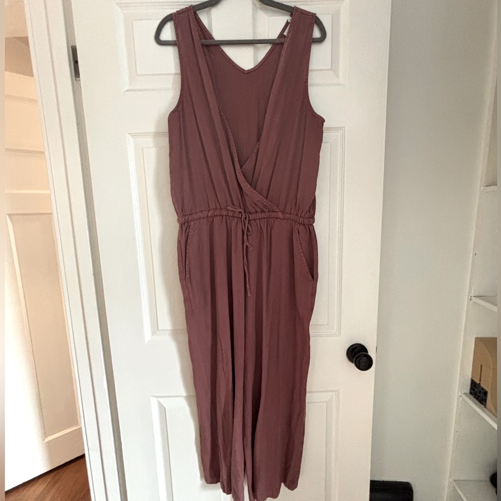 Ten tree Sleeveless Mauve Wrap Jumpsuit